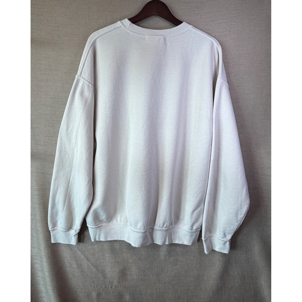 Project Social T Sweatshirt Women L/XL Cream Skull Leopard Celestial Graphic - Picture 4 of 4